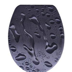 Wc tető duroplast műanyag szürke vízcseppes minta